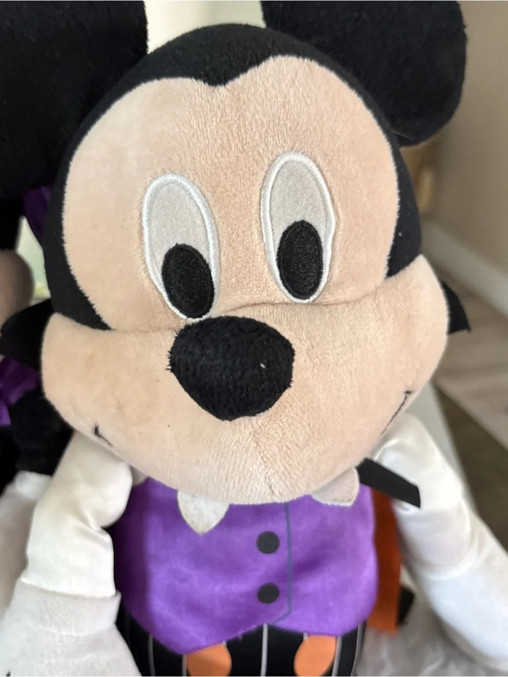 Mickey & Minnie Mouse Halloween Plush | Vampire Mickey & Witch Minnie | 18 inch